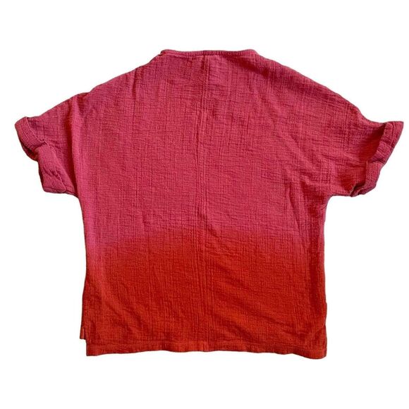 Dolan Left Coast Collection women’s Oversized Gauze TOP size XS Red Ombre Cotton - Picture 6 of 9